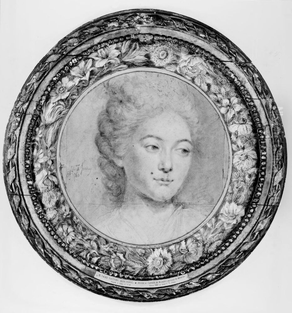 Portratt av Gabrielle de Rochefort, grevinna de Montillet Oil Painting by Jean-Marc Nattier