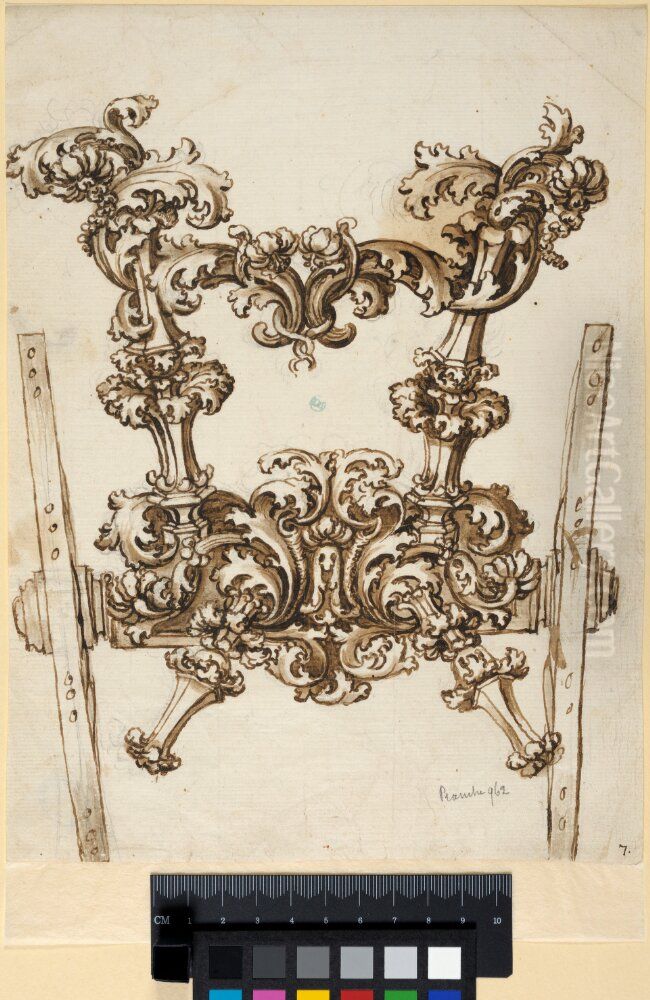 Rear Frame of a Couch Oil Painting by Ciro Ferri