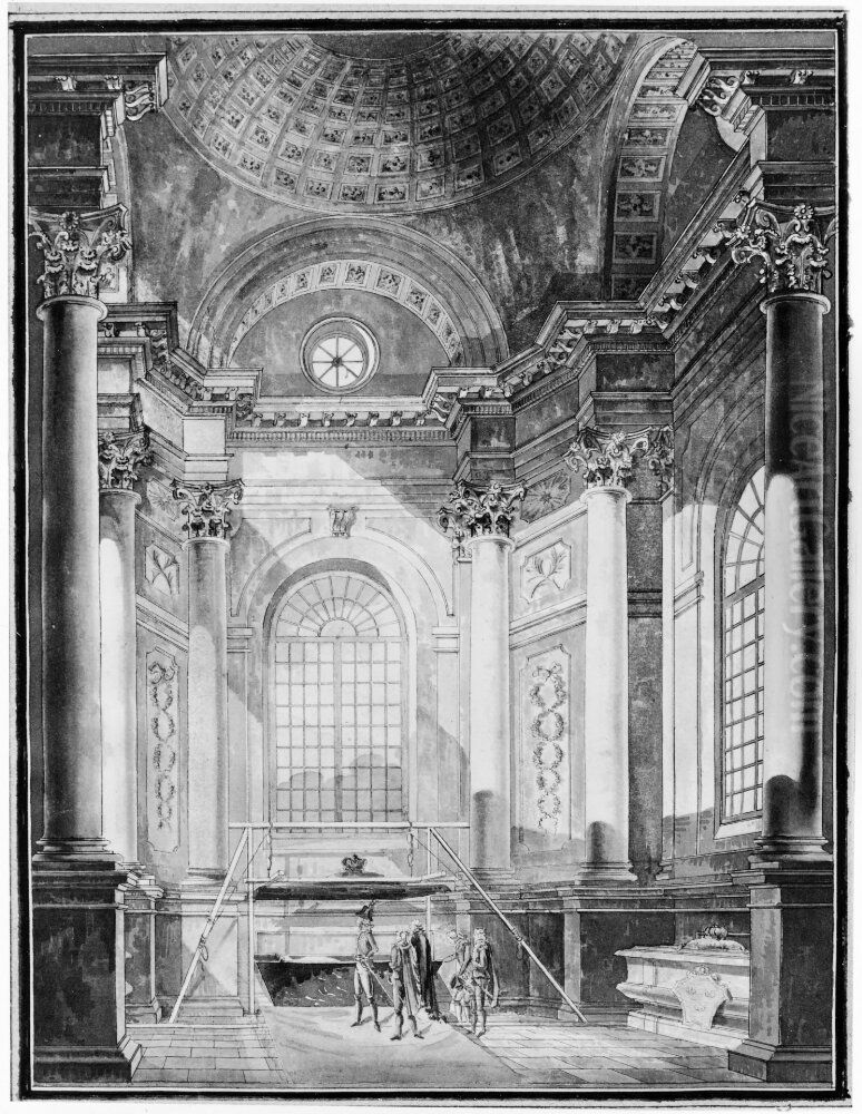 s sarkofag Oil Painting by Erik Gustaf Gothe