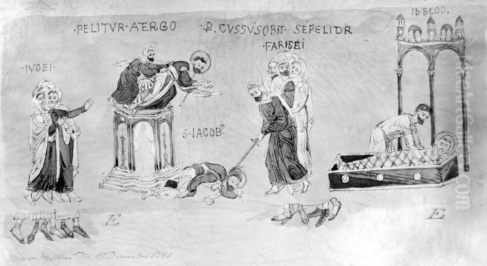 Interior fran Markuskyrkan Oil Painting by Gustaf Wilhelm Palm