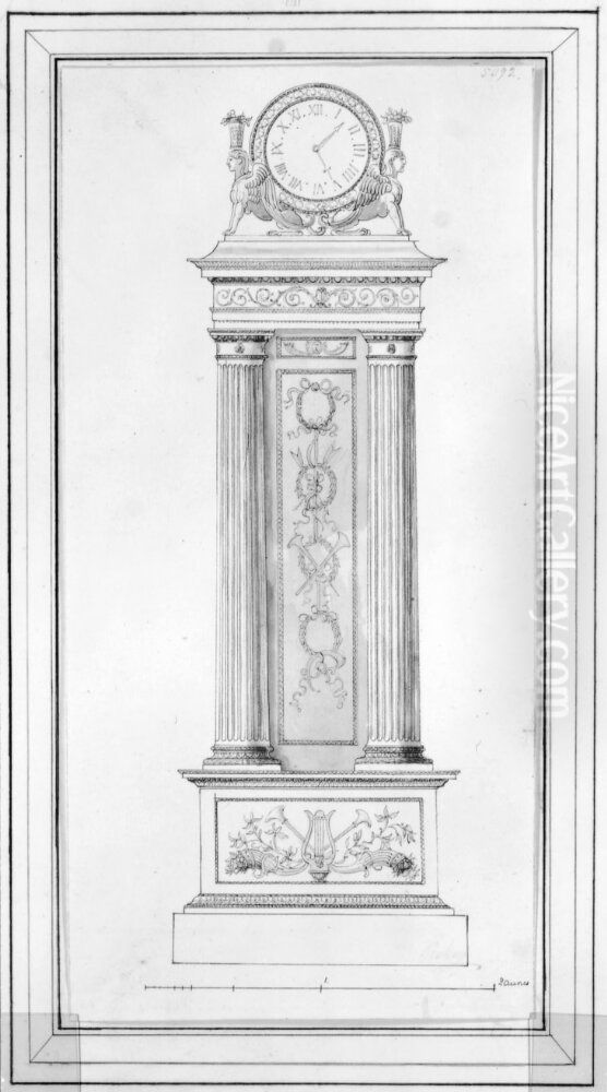 Vaggklocka Oil Painting by Louis Masreliez