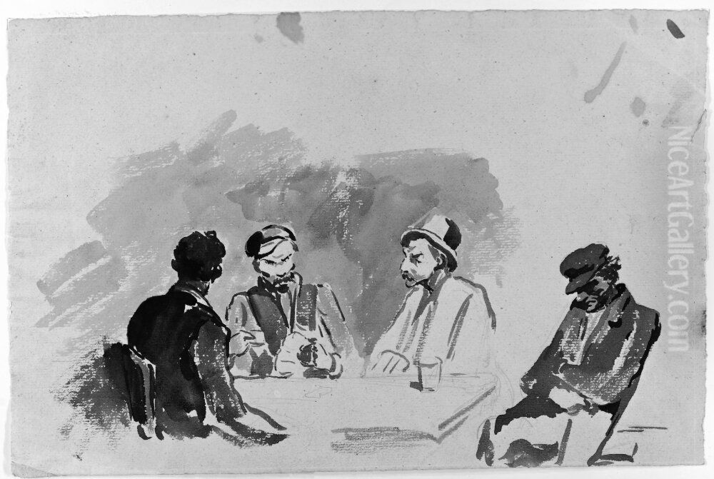 Pa olkafeet Oil Painting by Anna Nordlander