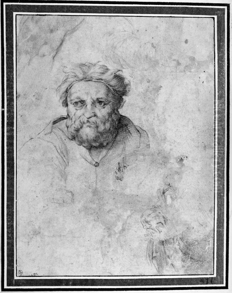 Etude af ett gubbhufvud Oil Painting by Peter Candid