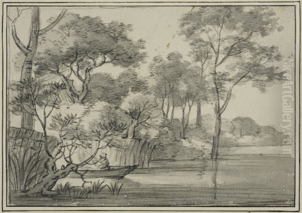 Bat i vattnet Oil Painting by Simon De Vlieger