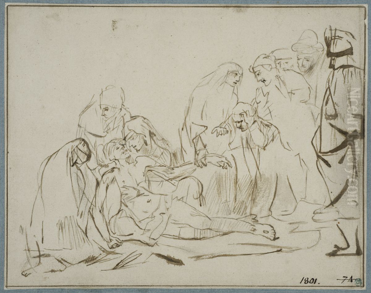 Klagosangen Oil Painting by Rembrandt