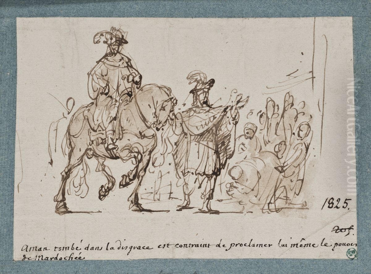 Mordecais triumf Oil Painting by Gerbrand Van Den Eeckhout