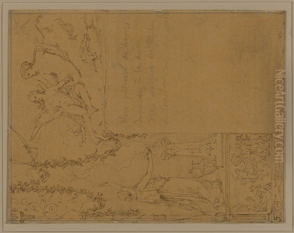 Hero och Leander Oil Painting by Lorenz Frolich