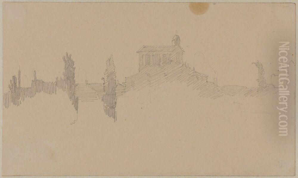 Stadsbild, Italien Oil Painting by Jorgen Roed