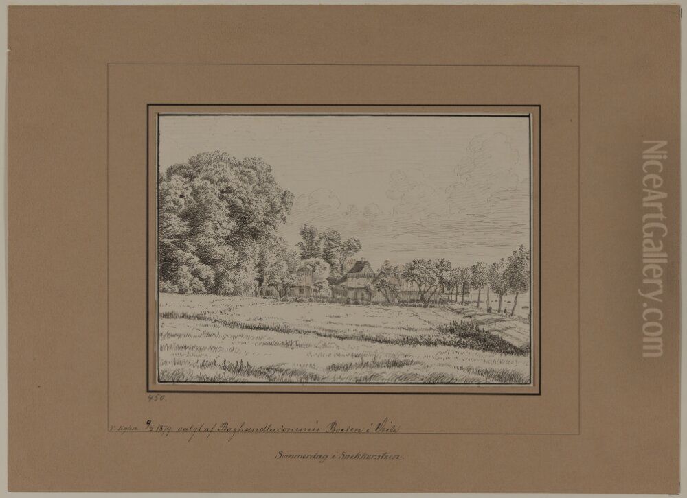 Sommardag i Snekkersten Oil Painting by Vilhelm Kyhn