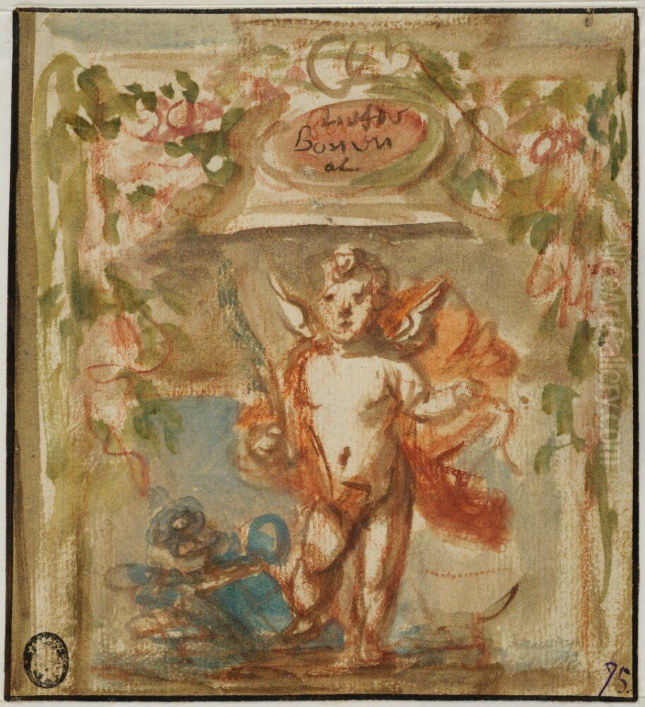 Putto Oil Painting by David Teniers the Younger