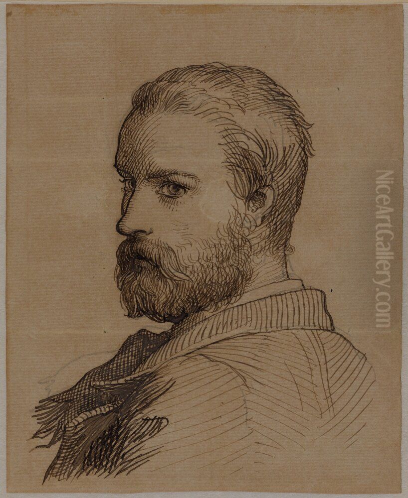 Sjalvportratt Oil Painting by Lorenz Frolich