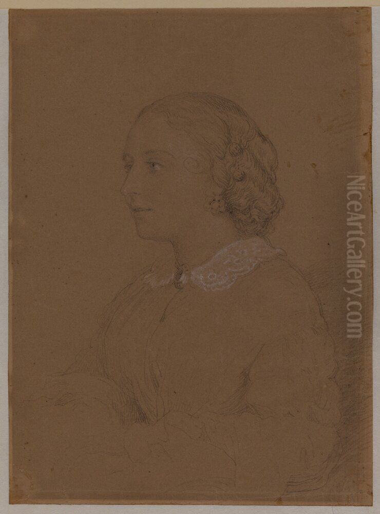 Charlotte Hardwick, f. In de Betou.Paris Oil Painting by Lorenz Frolich