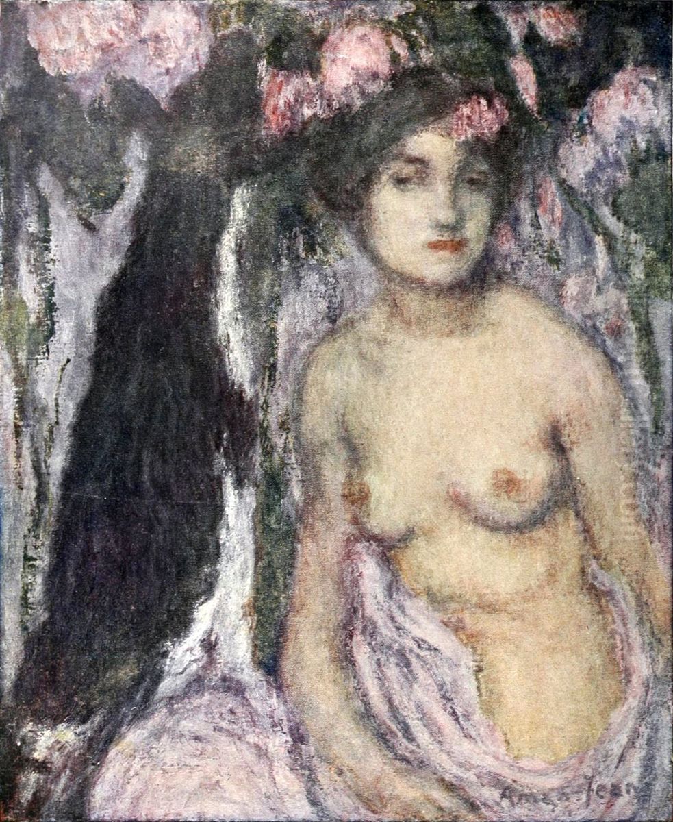 La Chevriere Oil Painting by Edmond-Francois Aman-Jean