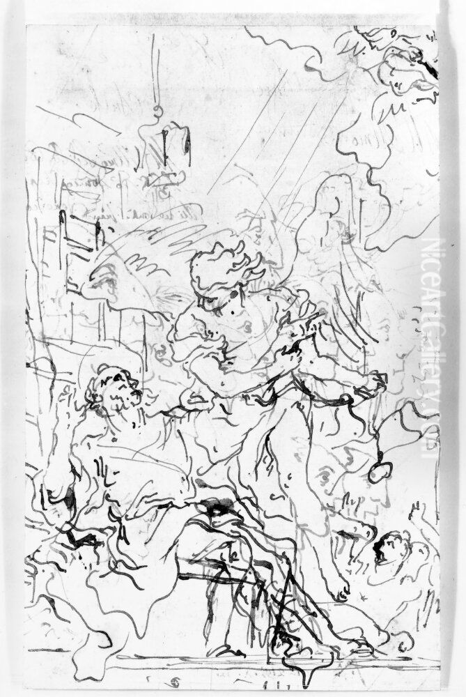 St. Peter in Prison Oil Painting by Giovanni Domenico Tiepolo