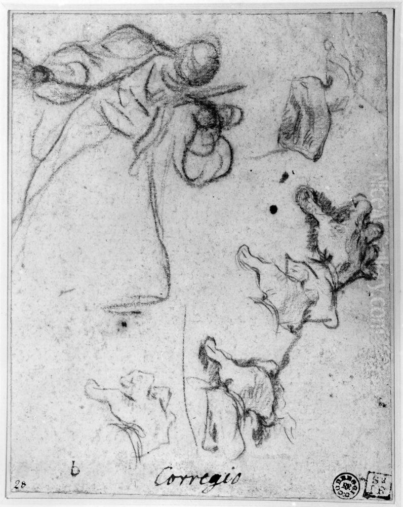 Studies of Figure and Hands Oil Painting by Giambattista Pittoni