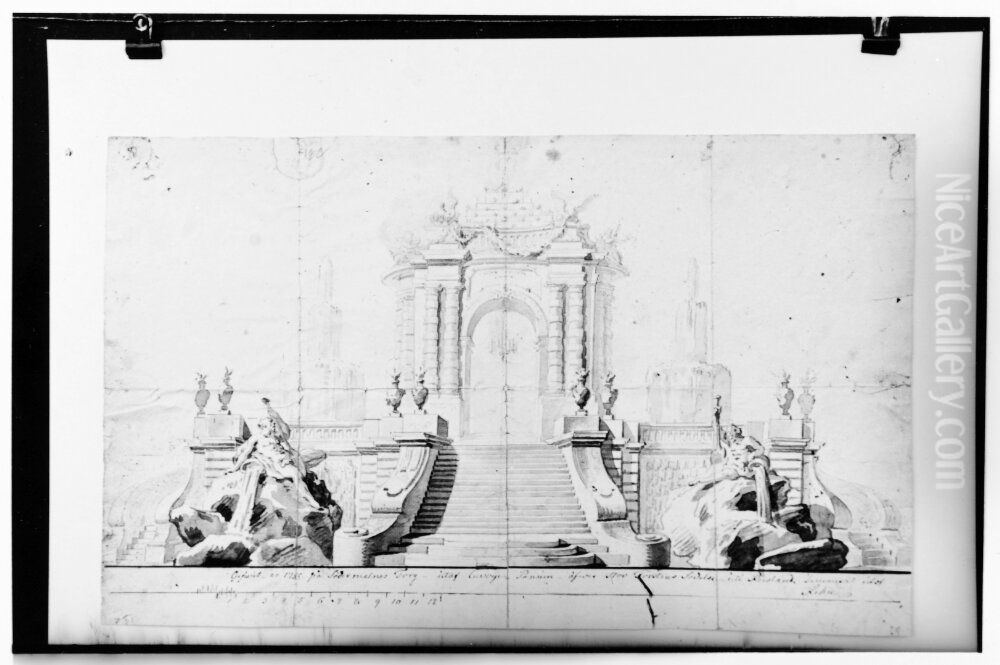 Festdekoration Oil Painting by Jean Eric Rehn