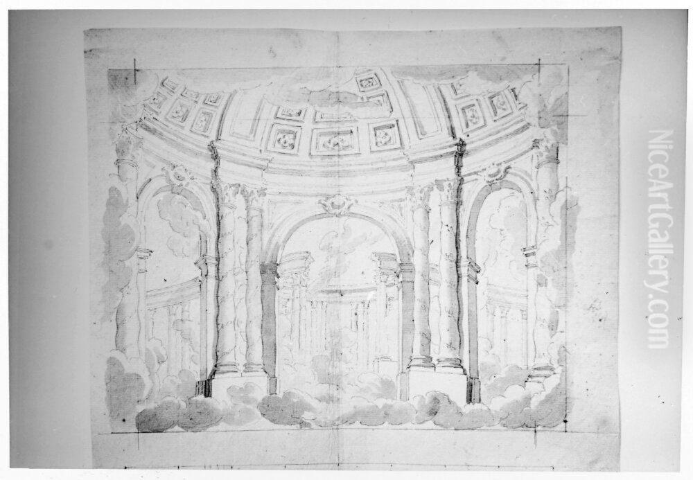 Scenbild forestallande olympen Oil Painting by Jean Eric Rehn