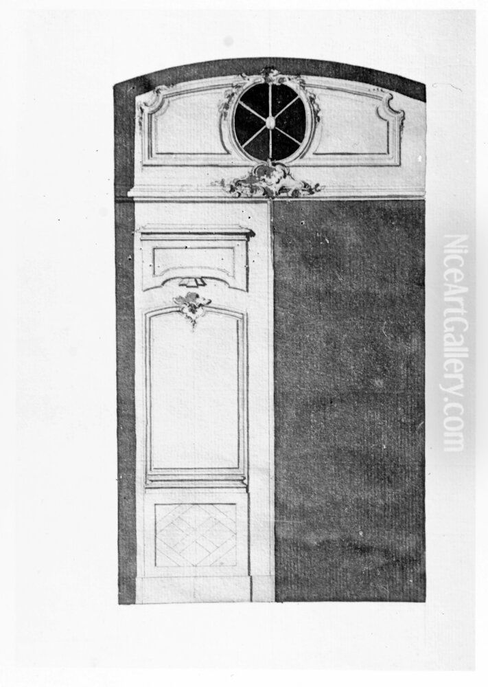 Port for Fersenska huset Oil Painting by Jean Eric Rehn