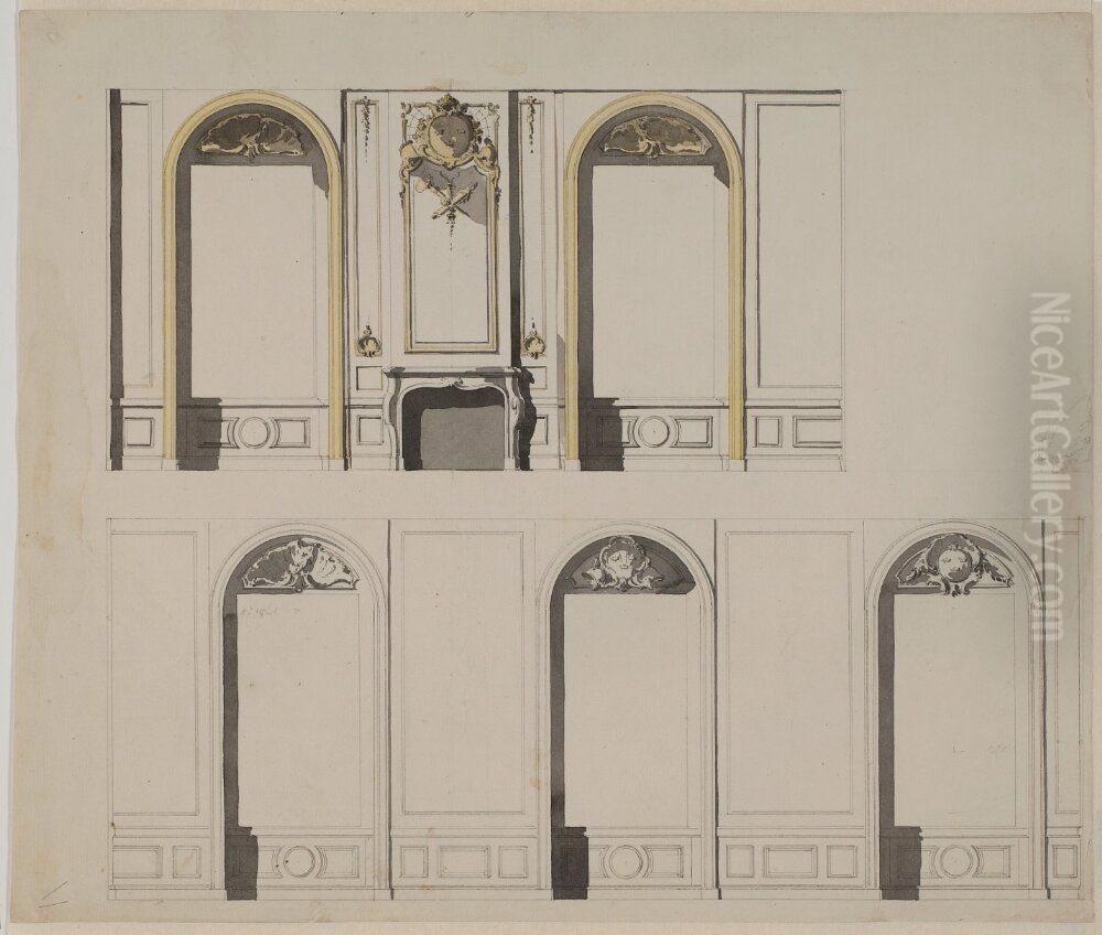 Tva vaggpartier Oil Painting by Jean Eric Rehn