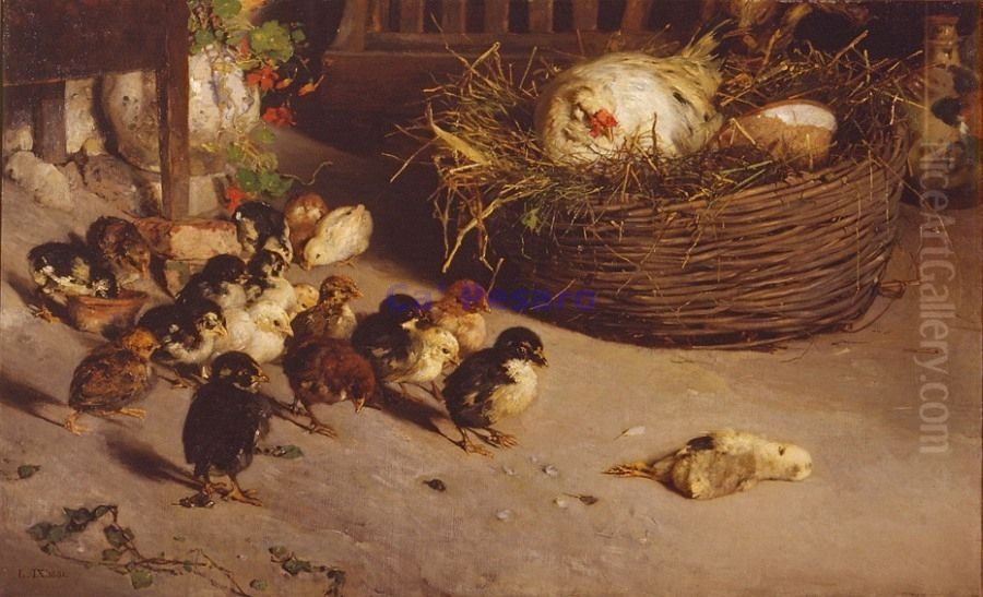 La morte del pulcino Oil Painting by Luigi Nono