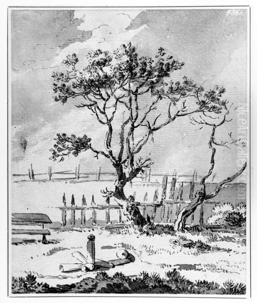 Arbete pa akern Oil Painting by Jean Eric Rehn