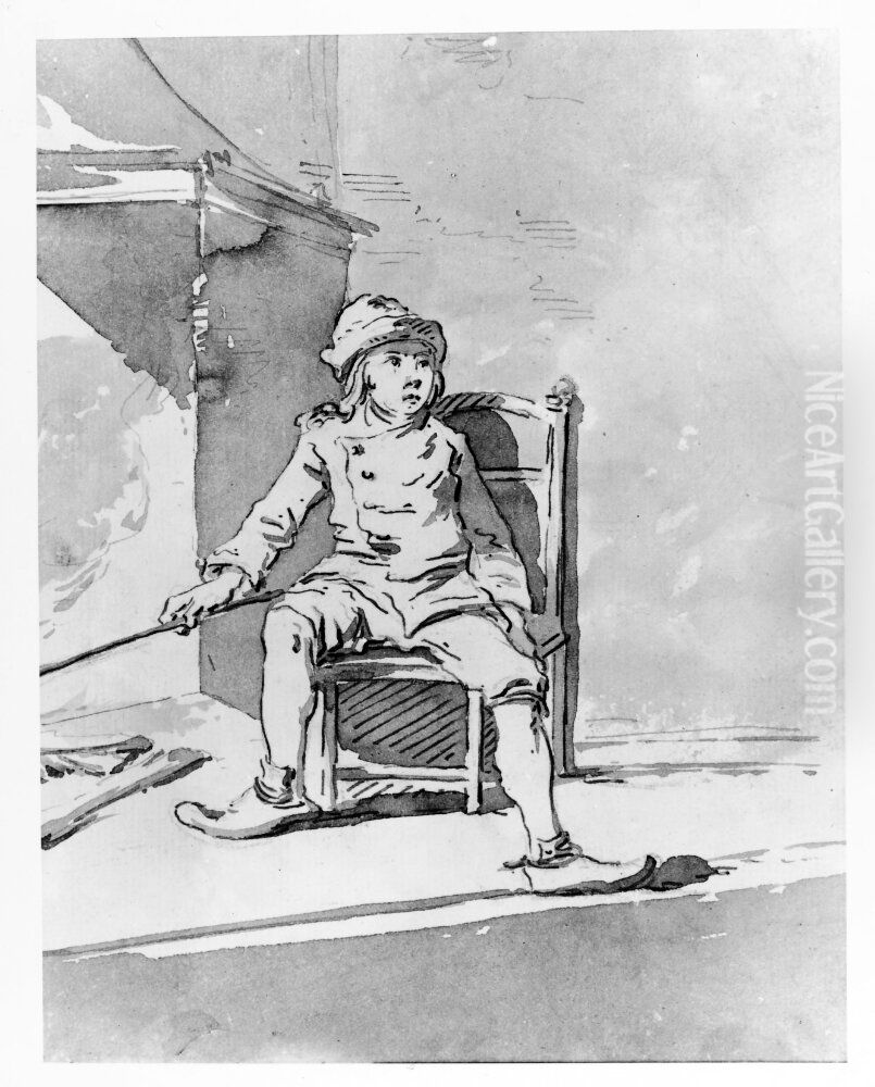 Stekvandare Oil Painting by Jean Eric Rehn