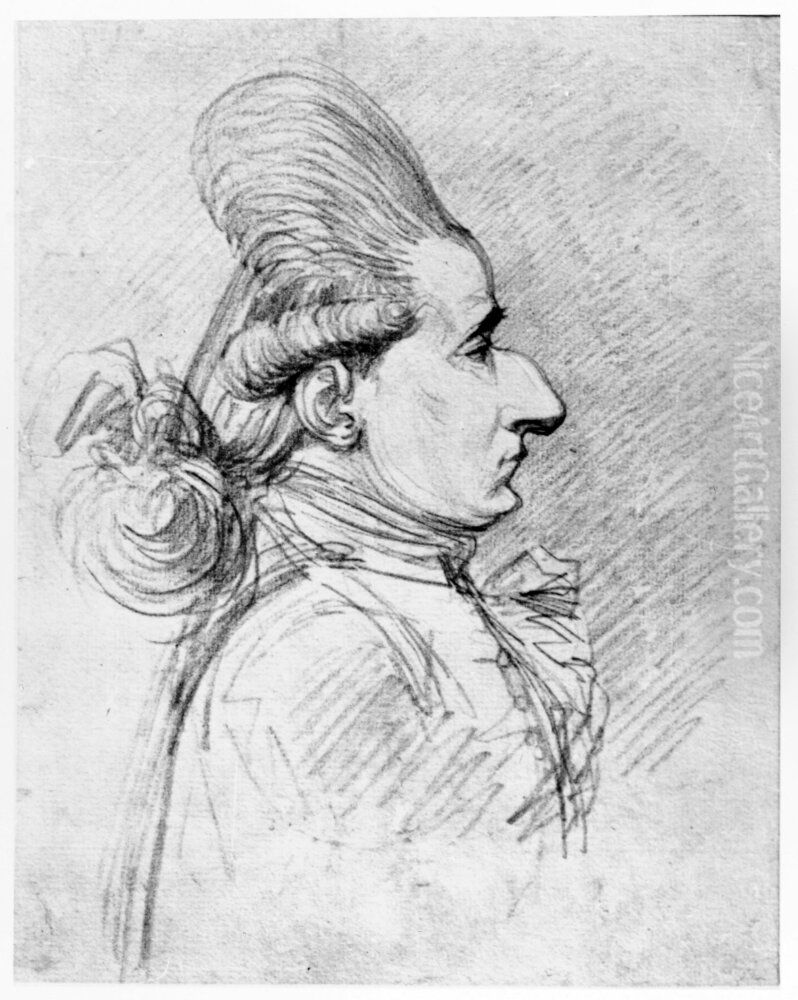 Profilportratt Oil Painting by Jean Eric Rehn