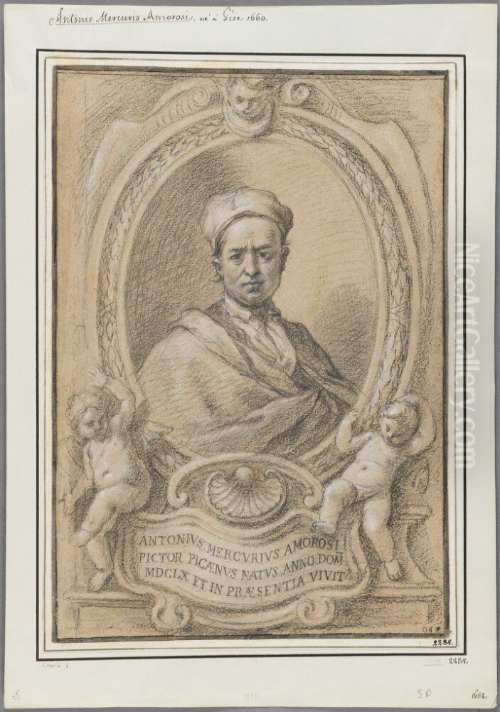 Self-portrait Oil Painting by Antonio Amorosi