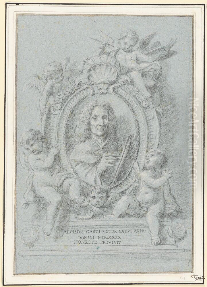 Self-portrait Oil Painting by Luigi Garzi