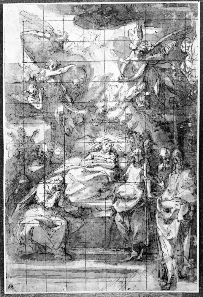 The death of the Virgin Oil Painting by Ventura Salimbeni