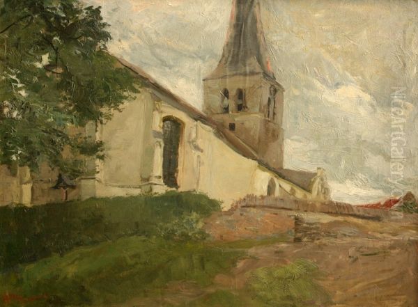 L'eglise 1902 Oil Painting by Richard Heintz