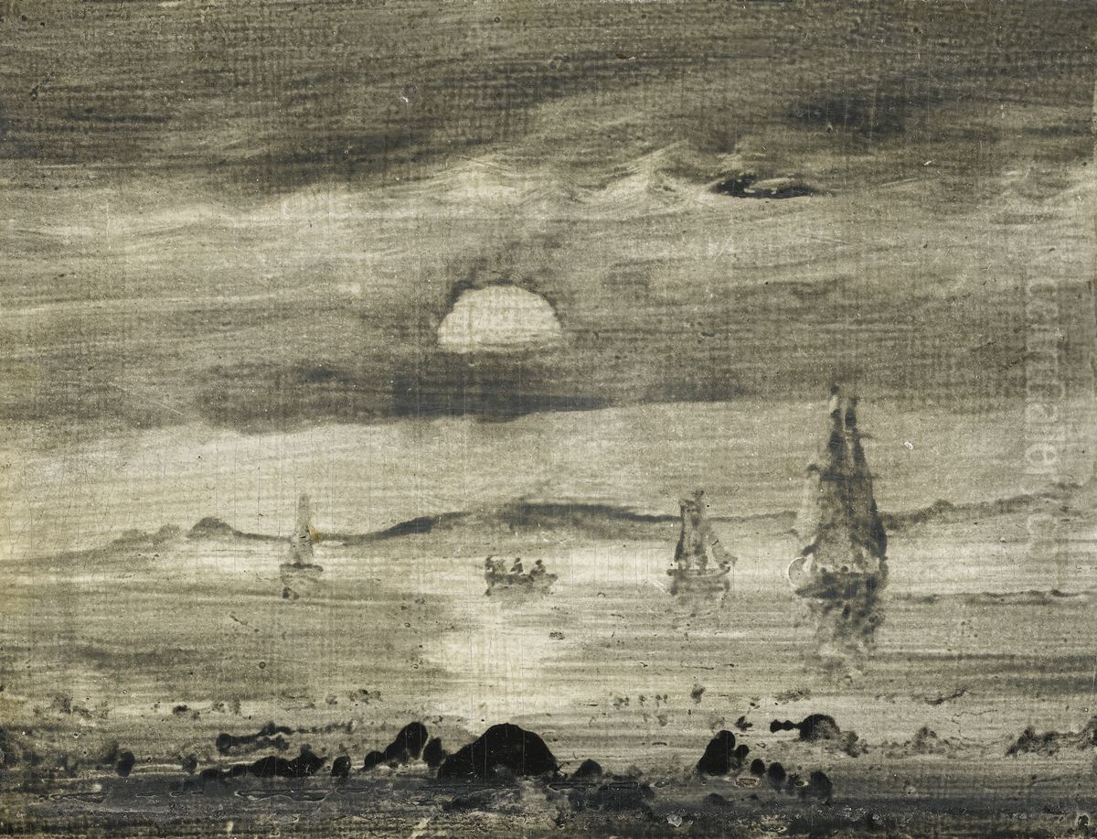 Norwegian Seascape Oil Painting by Peder Balke