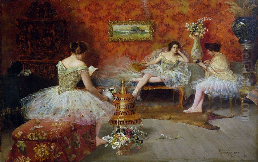 Ballerinas Oil Painting by Pedro Weingartner
