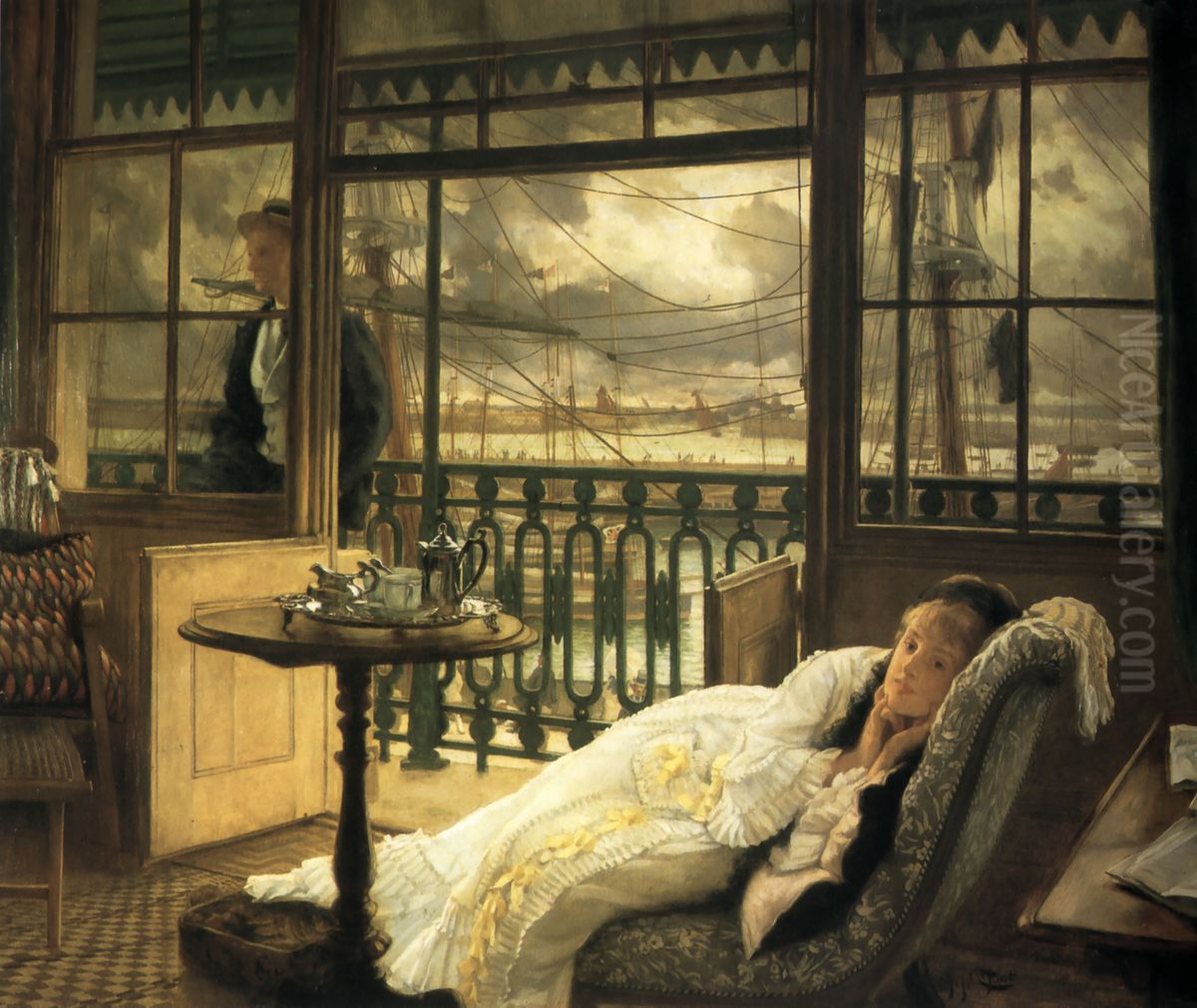 A Passing Storm Oil Painting by James Jacques Joseph Tissot