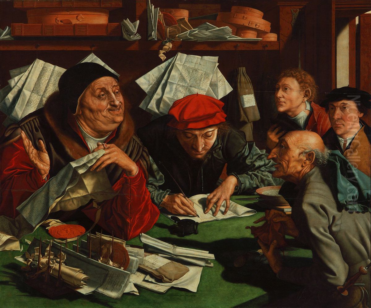 The Lawyer's Office Oil Painting by Jan Matsys