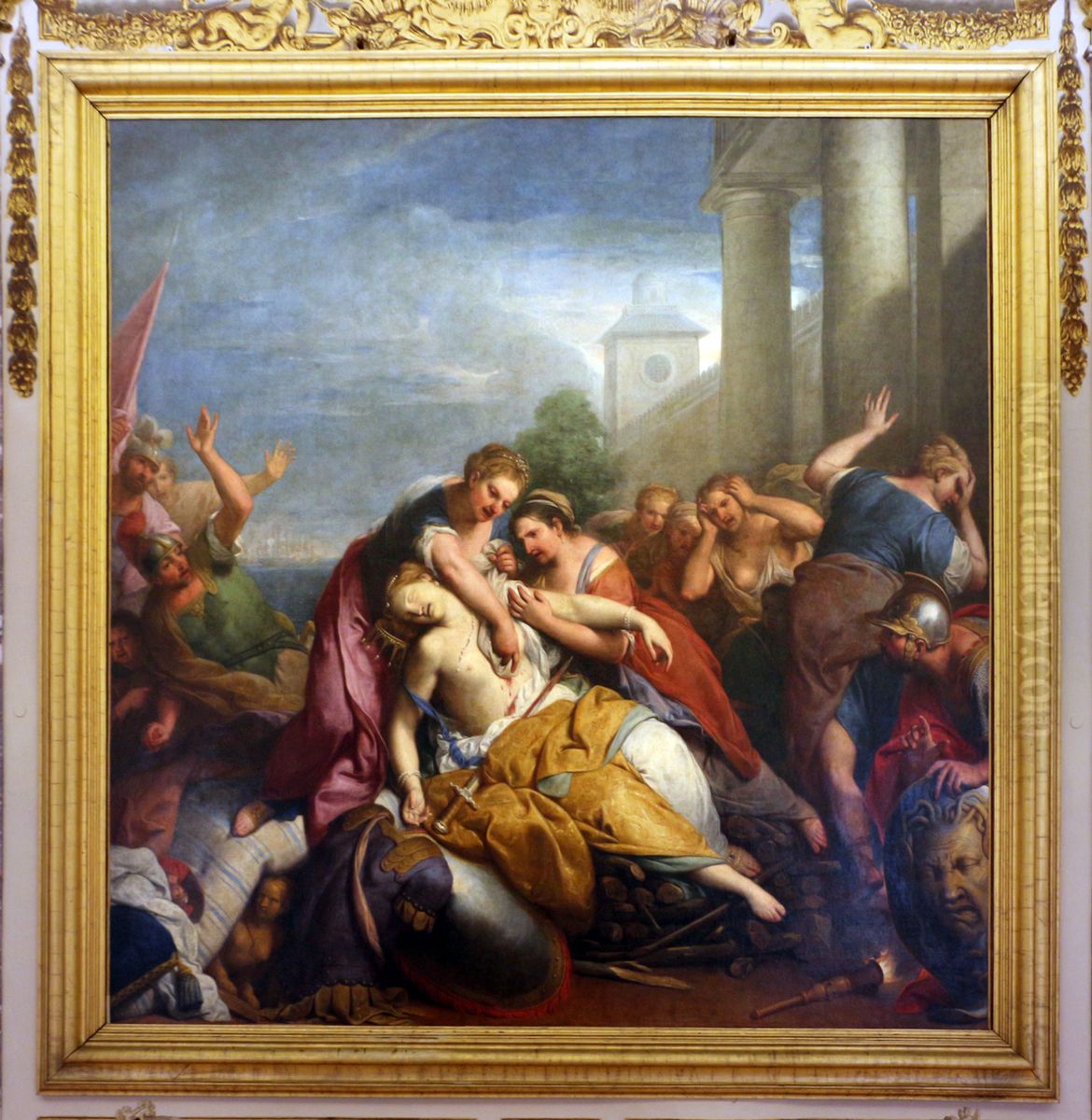 Death of Dido Oil Painting by Gregorio Lazzarini