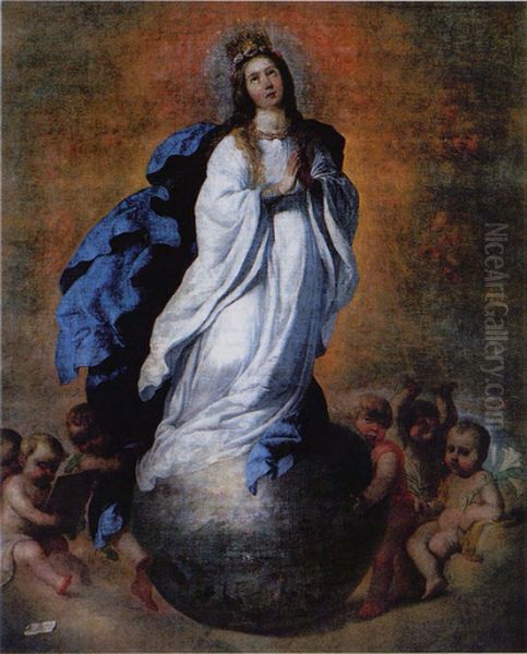 Inmaculada Concepcion (Zurbaran, 1658) Oil Painting by Francisco De Zurbaran