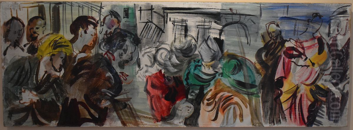 La Redecouverte de la Croix, d'apres Tintoret Oil Painting by Raoul Dufy