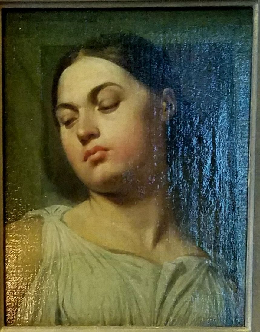 Study for the Head of Victory Oil Painting by Jean Auguste Dominique Ingres