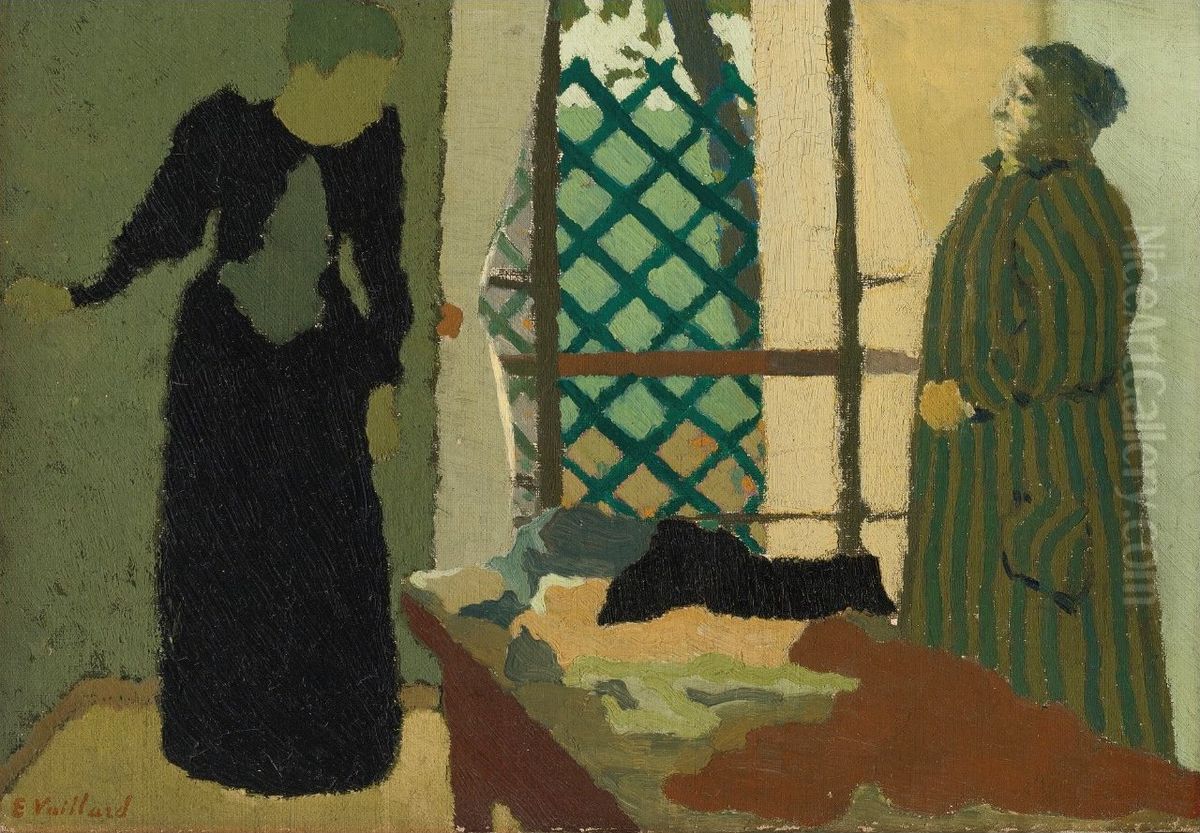 Atelier de Couture de Madame Vuillard Oil Painting by Jean-Edouard Vuillard