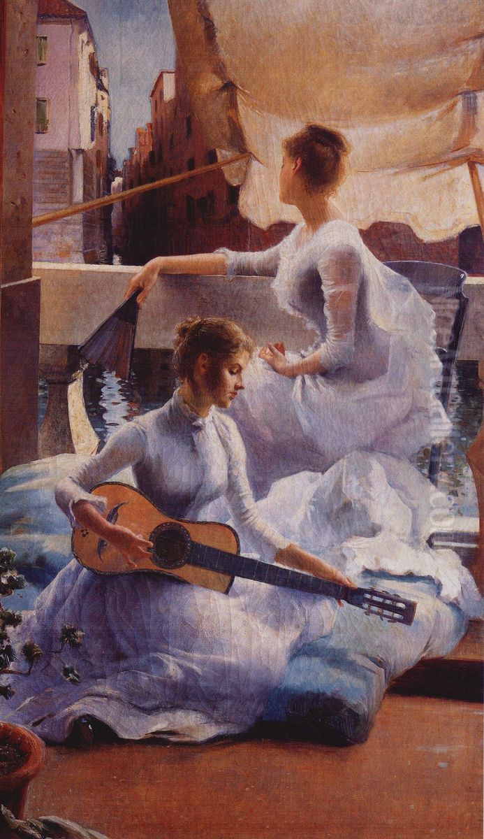 Scirocco Oil Painting by Ralph Wormsley Curtis