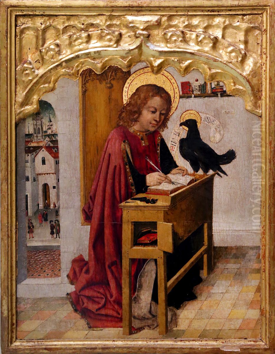 St John the Evangelist Oil Painting by Juan Rexach