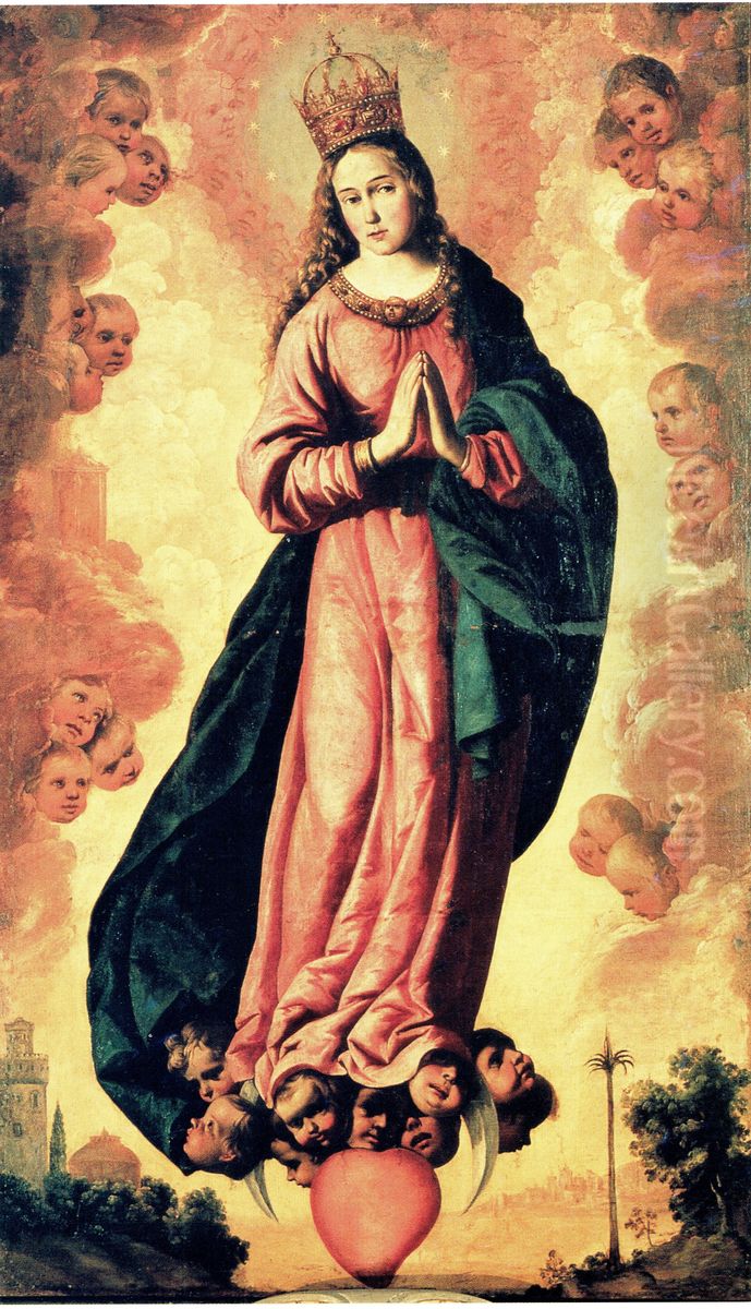 Inmaculada Concepcion Oil Painting by Francisco De Zurbaran