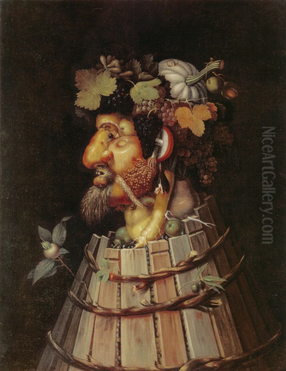 The Autumn Oil Painting by Giuseppe Arcimboldo