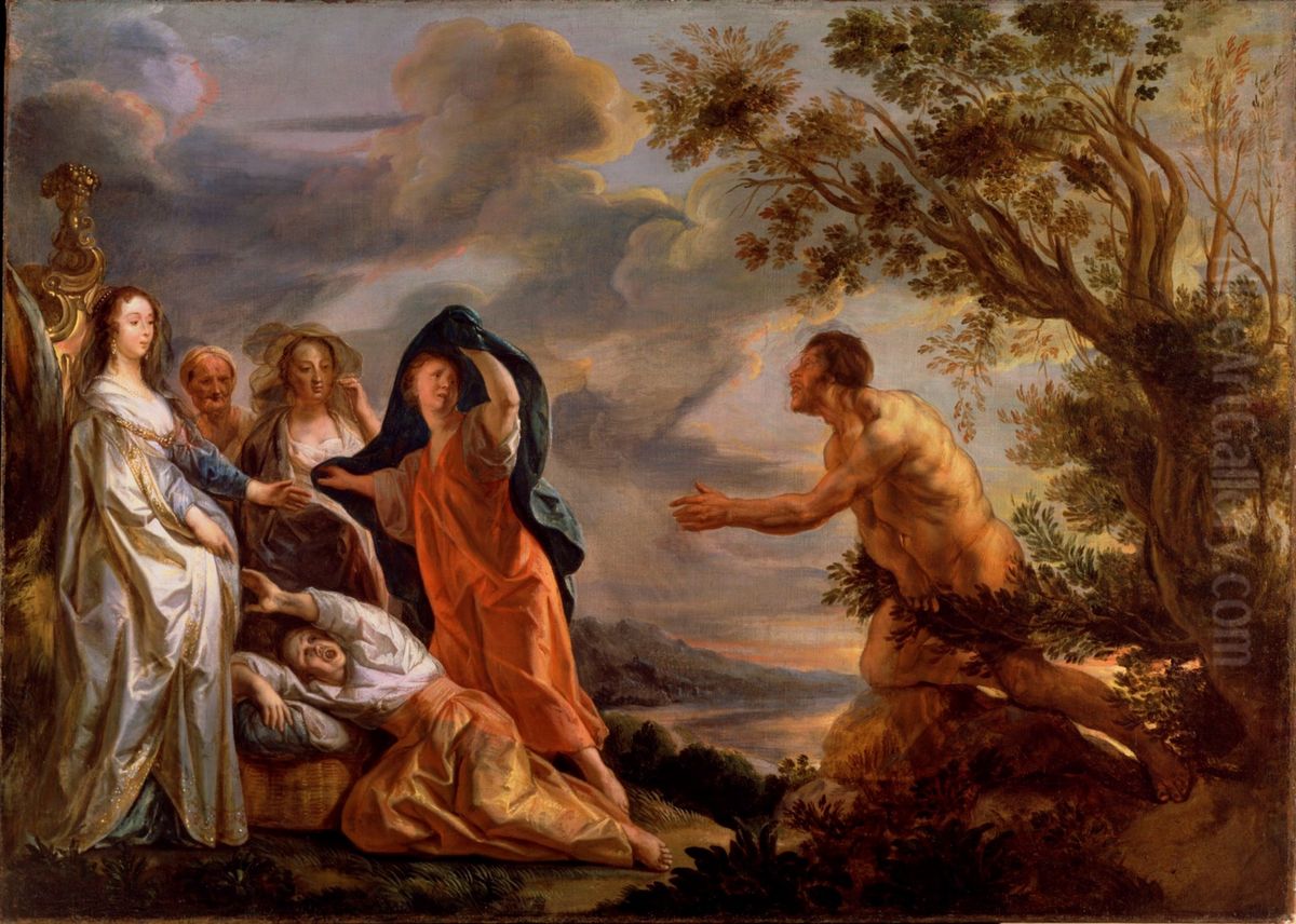 Odysseus and Nausicaa Oil Painting by Jacob Jordaens