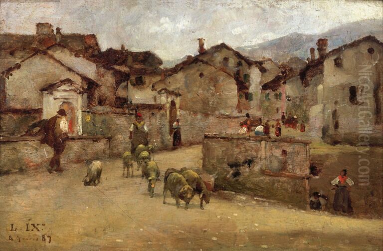 Feltre Oil Painting by Luigi Nono