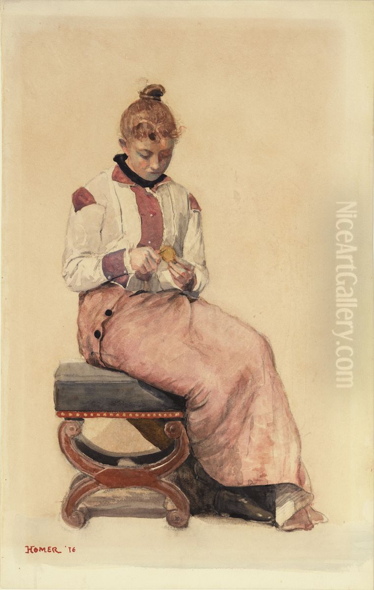 Lemon Oil Painting by Winslow Homer