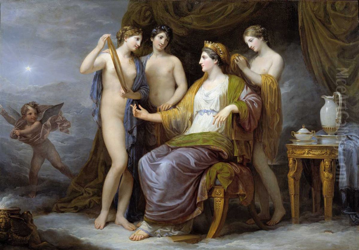 Juno Dressed by the Graces Oil Painting by Andrea, the Elder Appiani