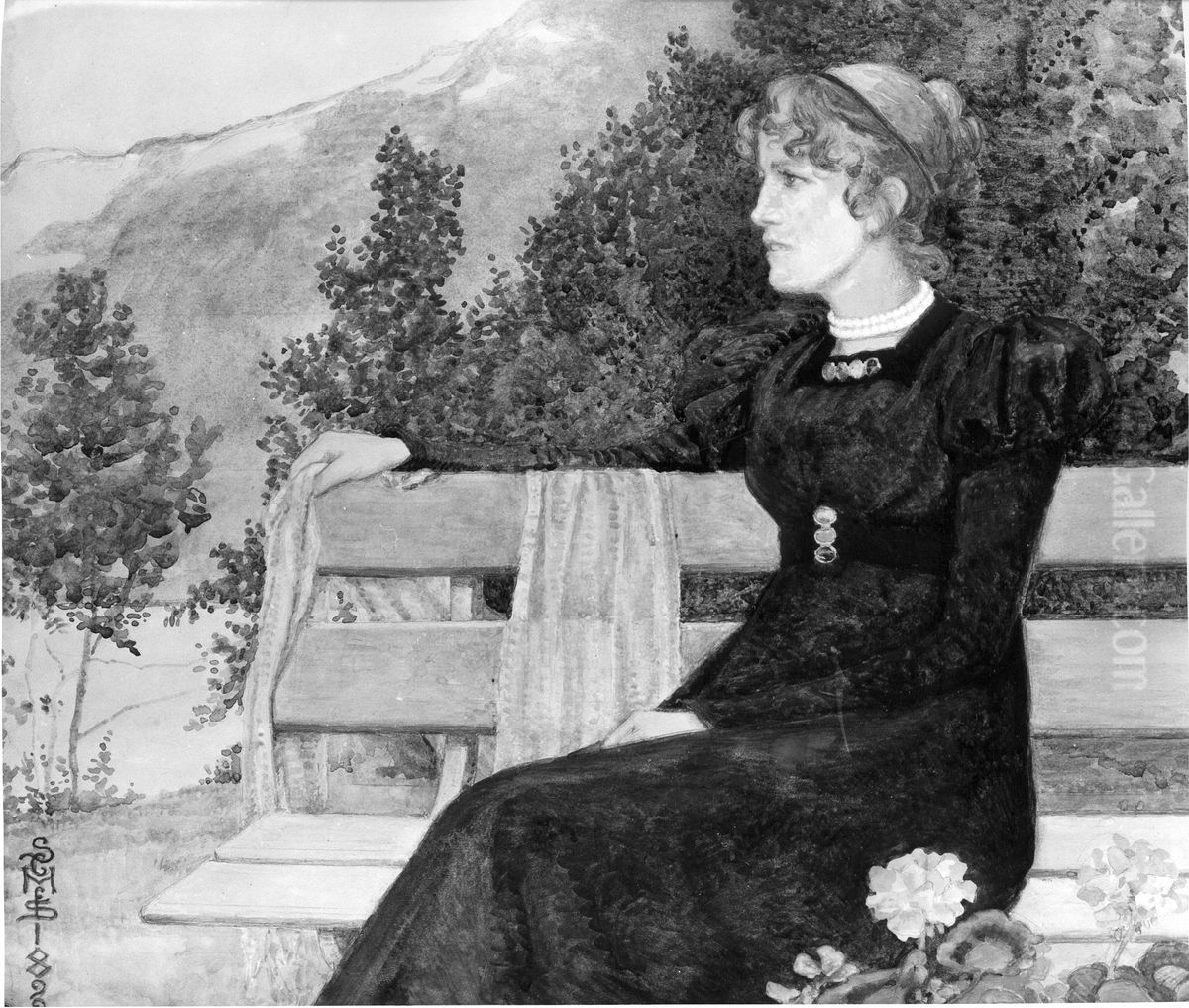 Hanna von der Lippe Oil Painting by Suzette Holten