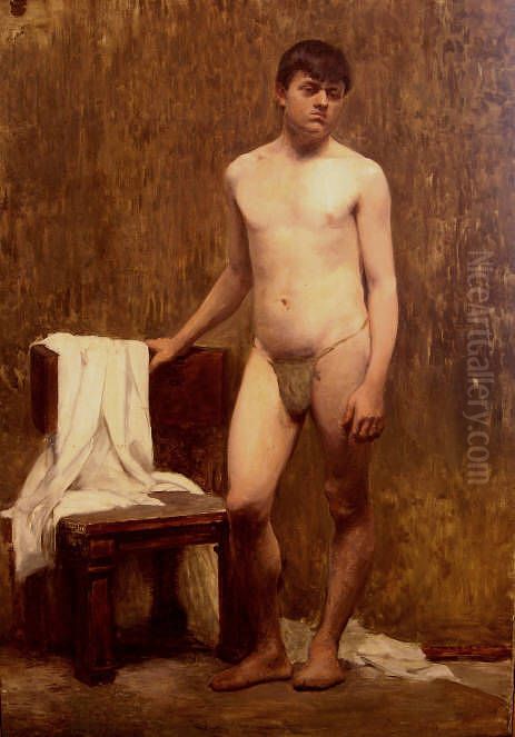 Nu masculino Oil Painting by Rafael Frederico